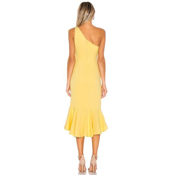 Likely Linette One Shoulder Dress Ruffle Trim Princess Formal Party Prom Sz 0 - Picture 3 of 11